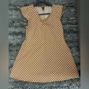 Wild Fable Brown Polka Midi Dress